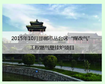 邯鄲叢台區案例