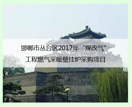 邯鄲市叢台區案例